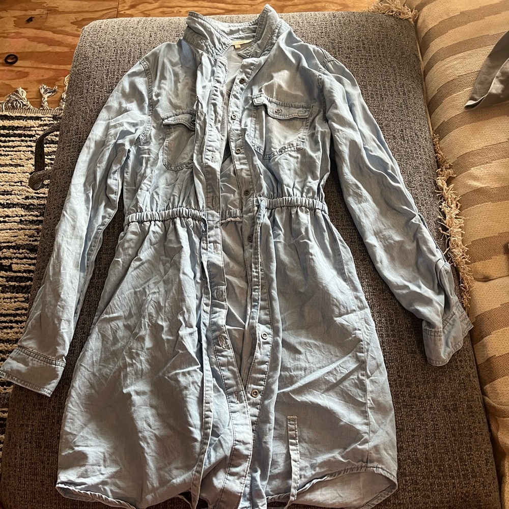 Love Tree Light Blue Long Sleeve Dress